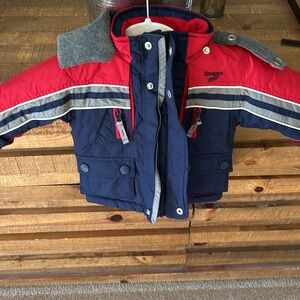 Excellent Condition Oshkosh Toddler Baby Boy Winter Coat Size 12 Months